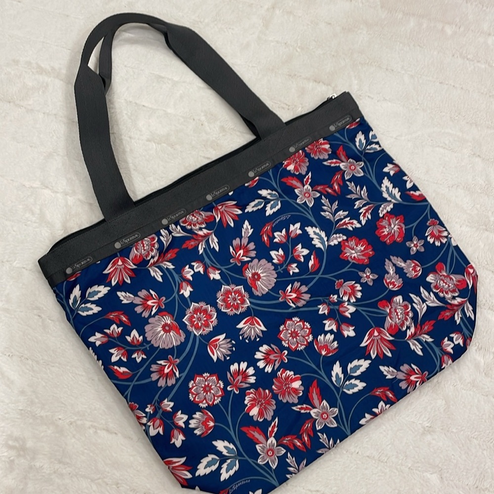 LeSportsac Floral Zippered Tote Bag